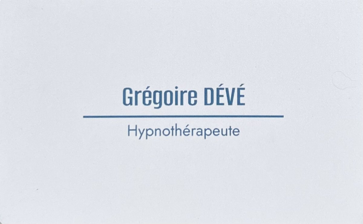 Grégoire Dévé - Hypnothérapeute certifié